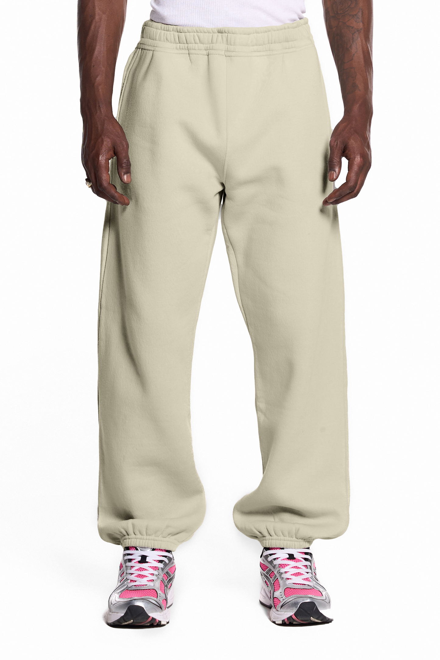450GSM Cotton Blend Sweatpants Cuffed