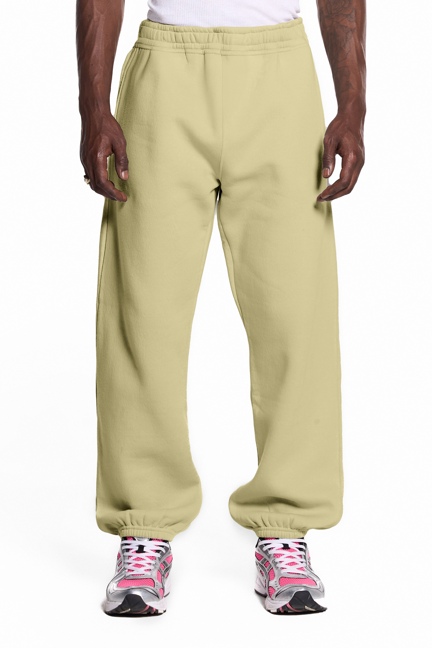 450GSM Cotton Blend Sweatpants Cuffed