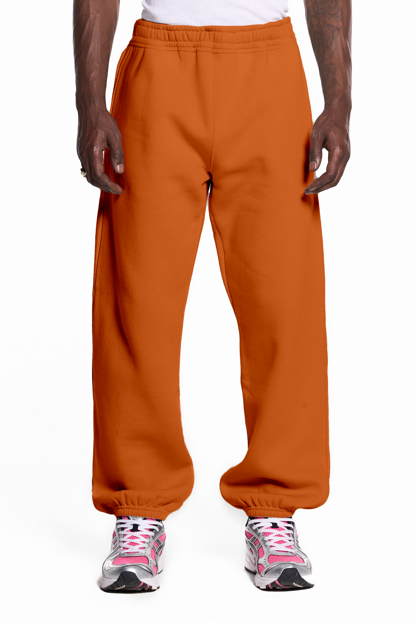 450GSM Cotton Blend Sweatpants Cuffed