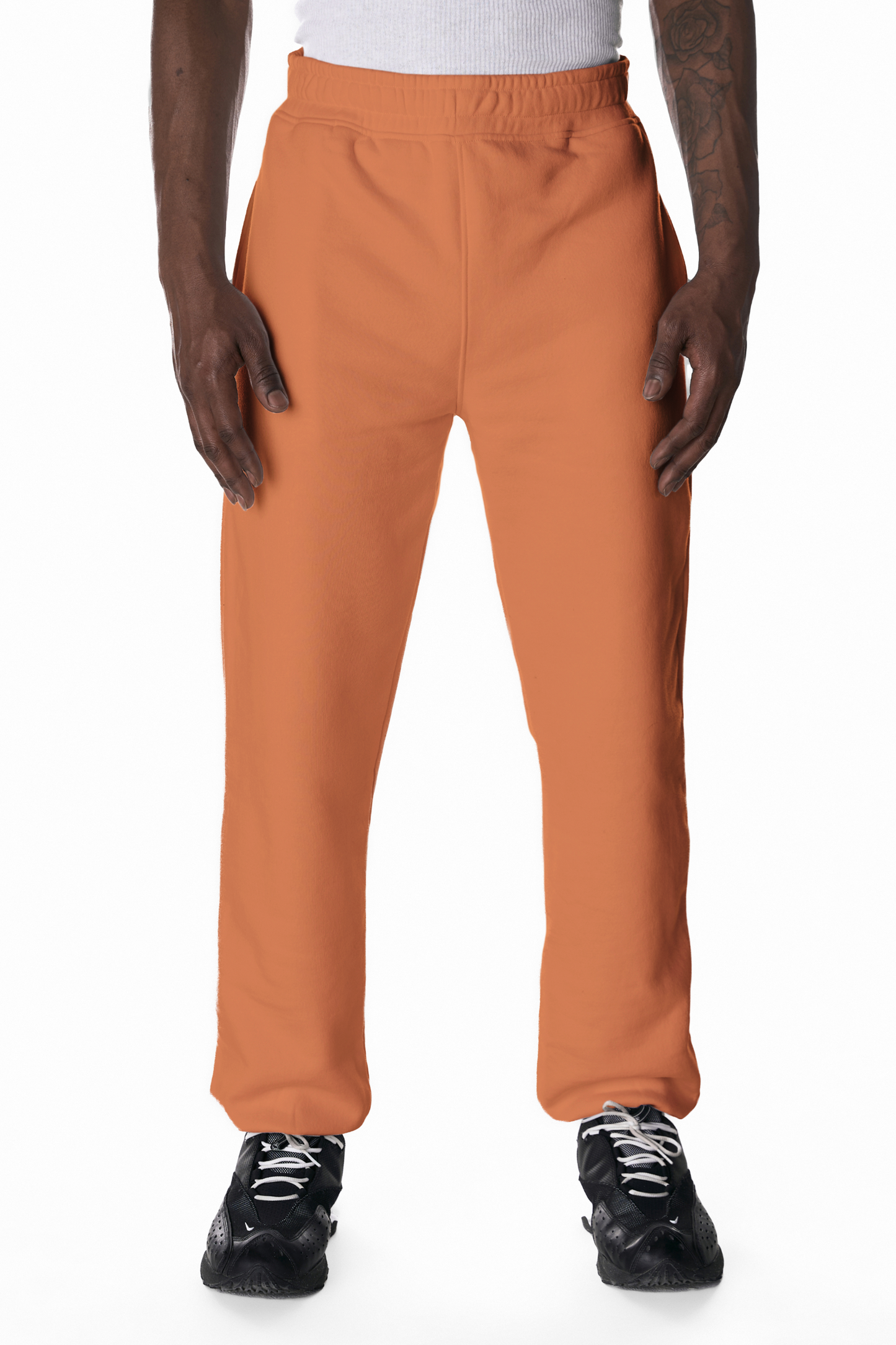 450GSM Cotton Sweatpants Open Hem