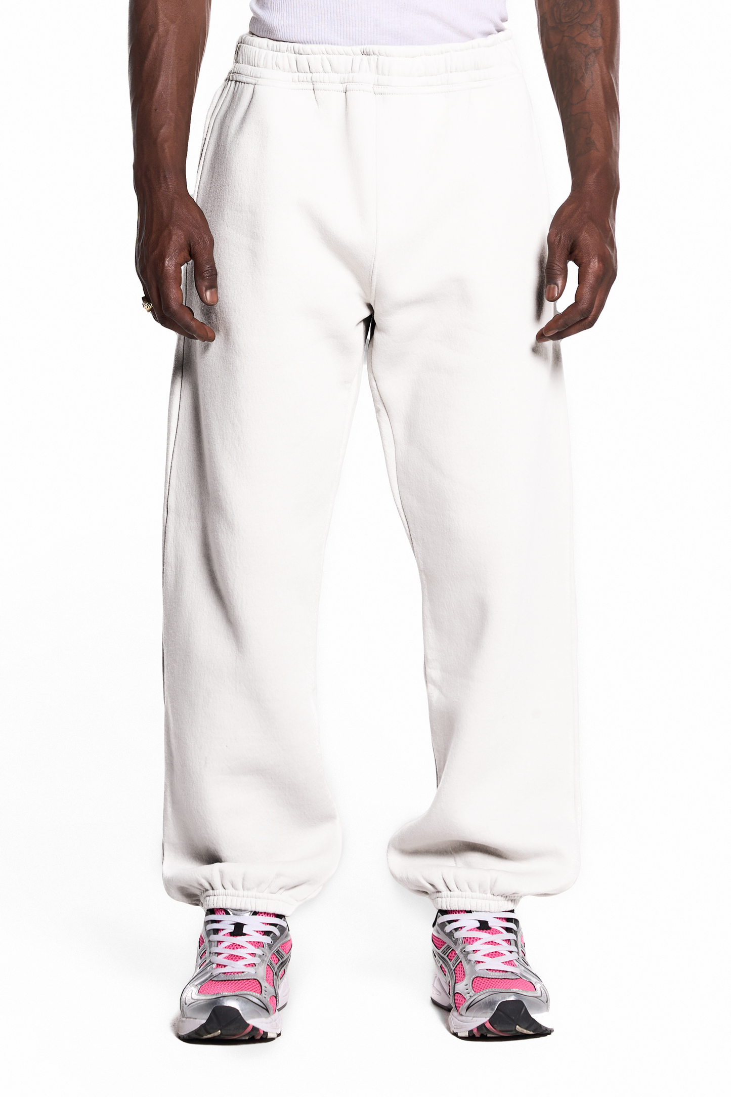 450GSM Cotton Blend Sweatpants Cuffed