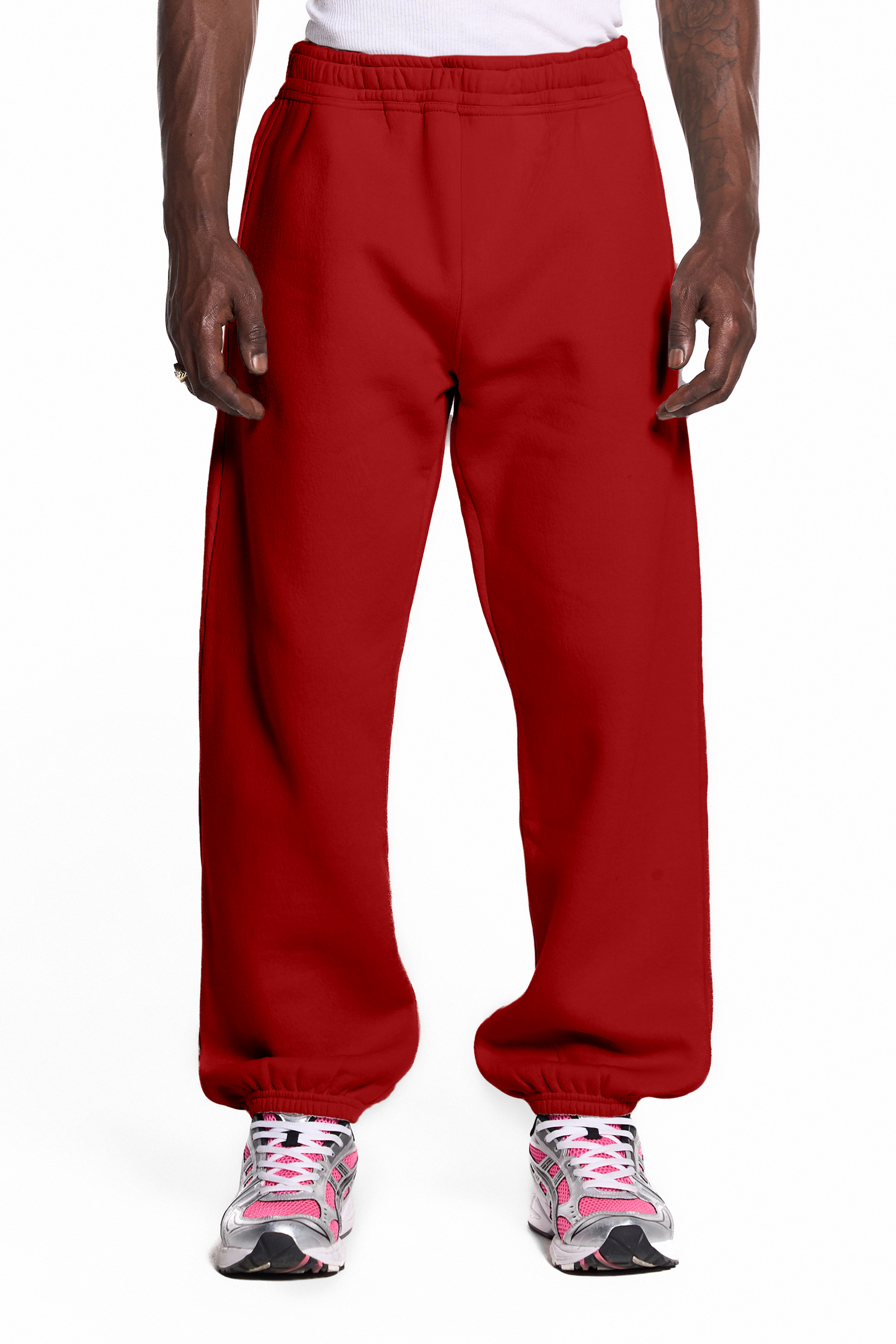 450GSM Cotton Blend Sweatpants Cuffed