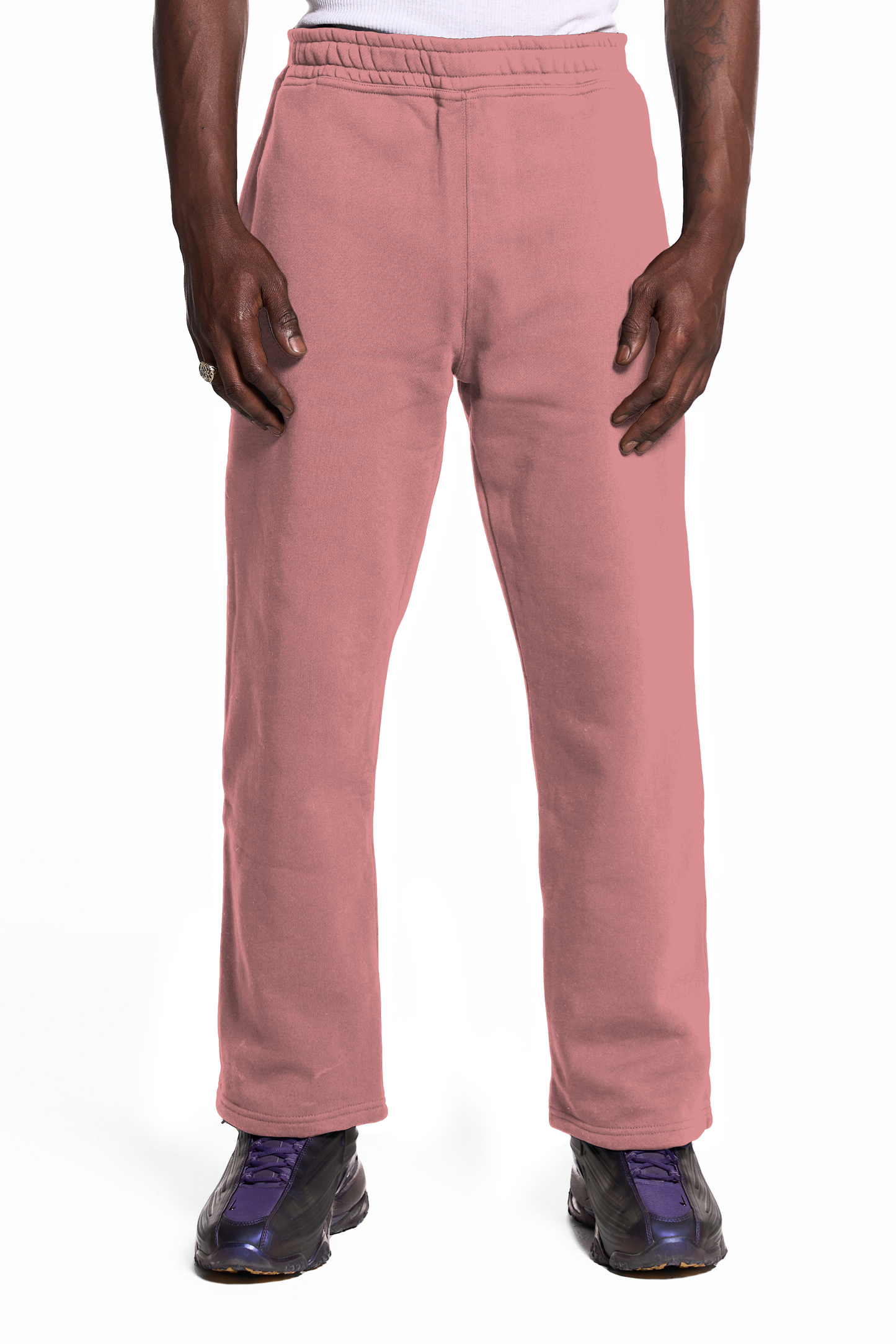 450GSM Cotton Sweatpants Open Hem