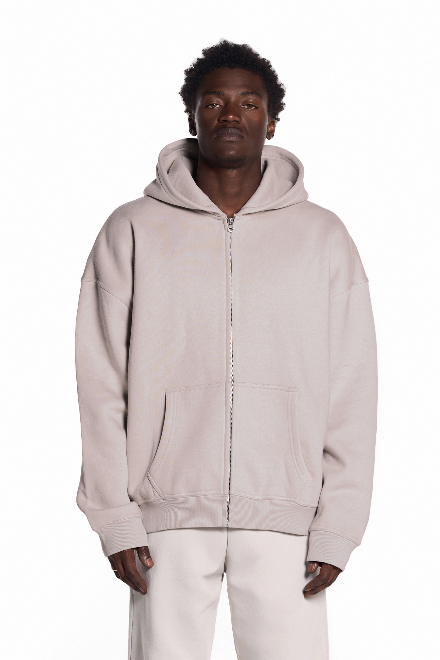 450GSM Cotton Blend Zip Up Hoodie