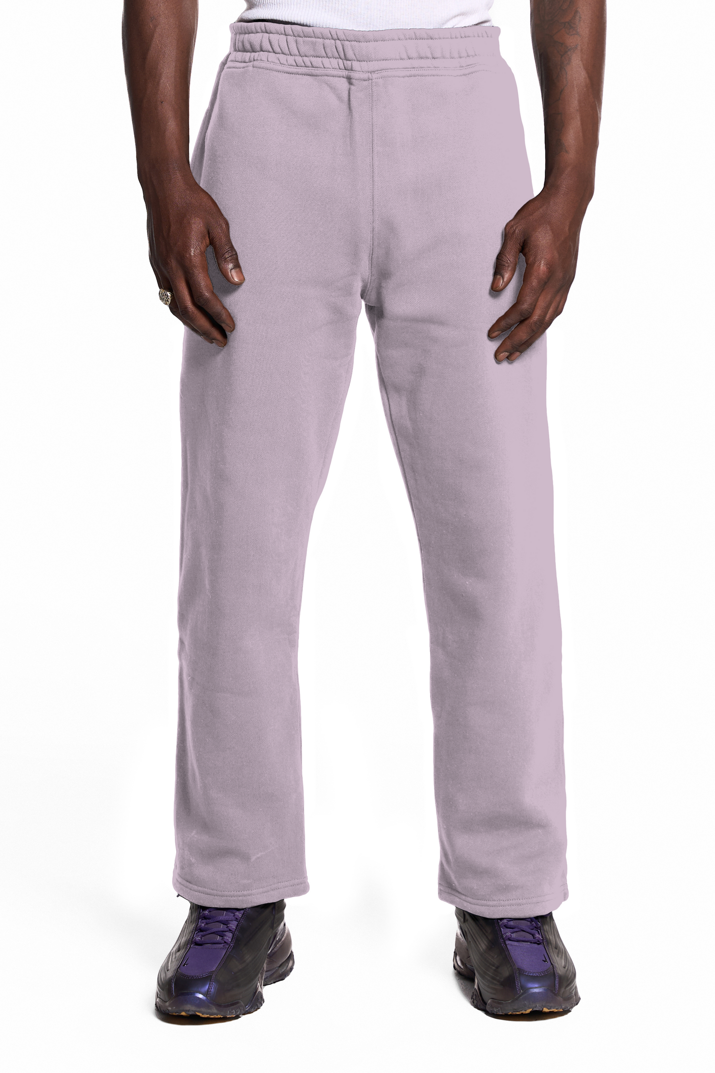 450GSM Cotton Sweatpants Open Hem