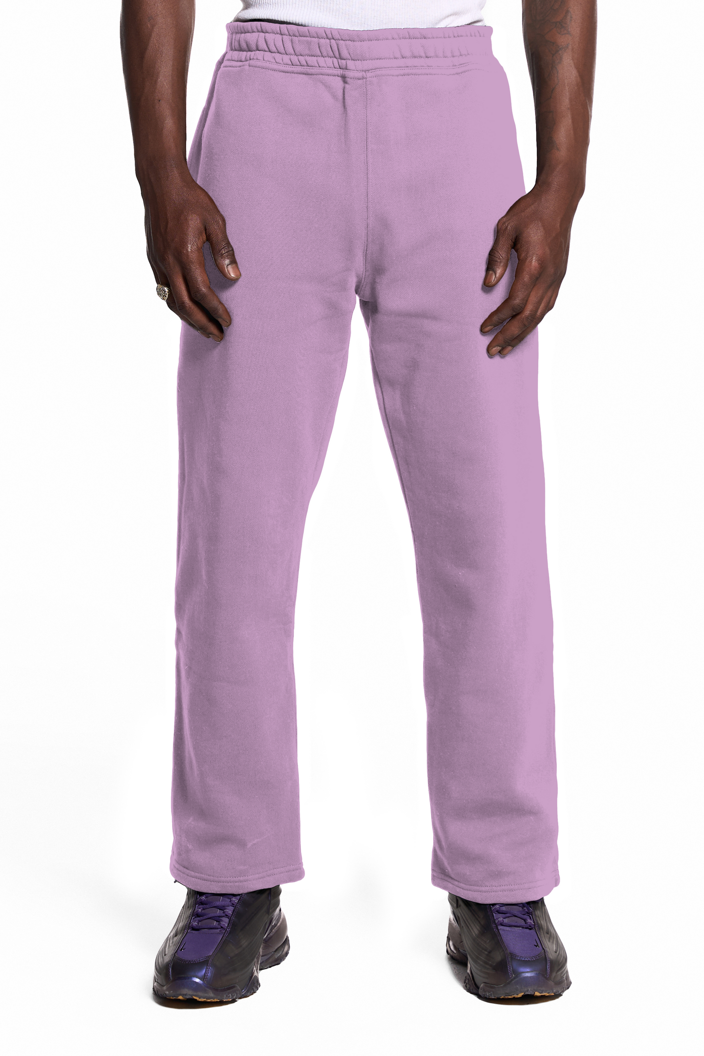 450GSM Cotton Sweatpants Open Hem