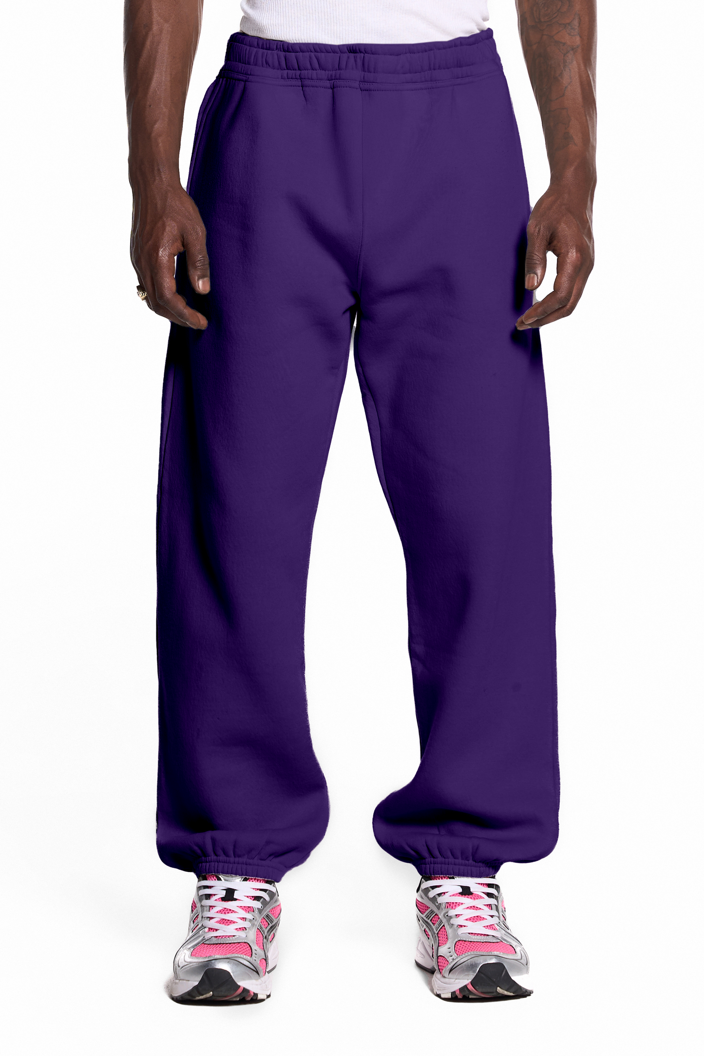 450GSM Cotton Blend Sweatpants Cuffed