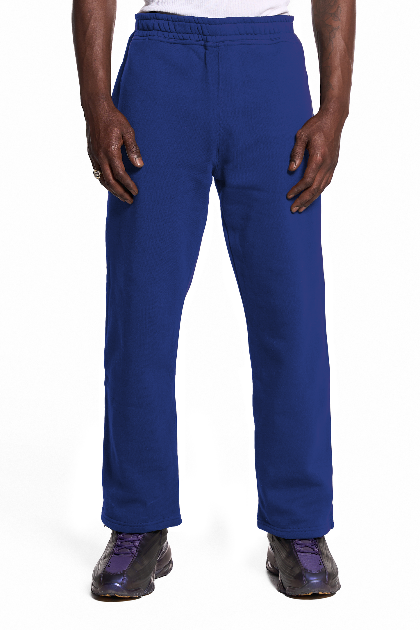 450GSM Cotton Sweatpants Open Hem