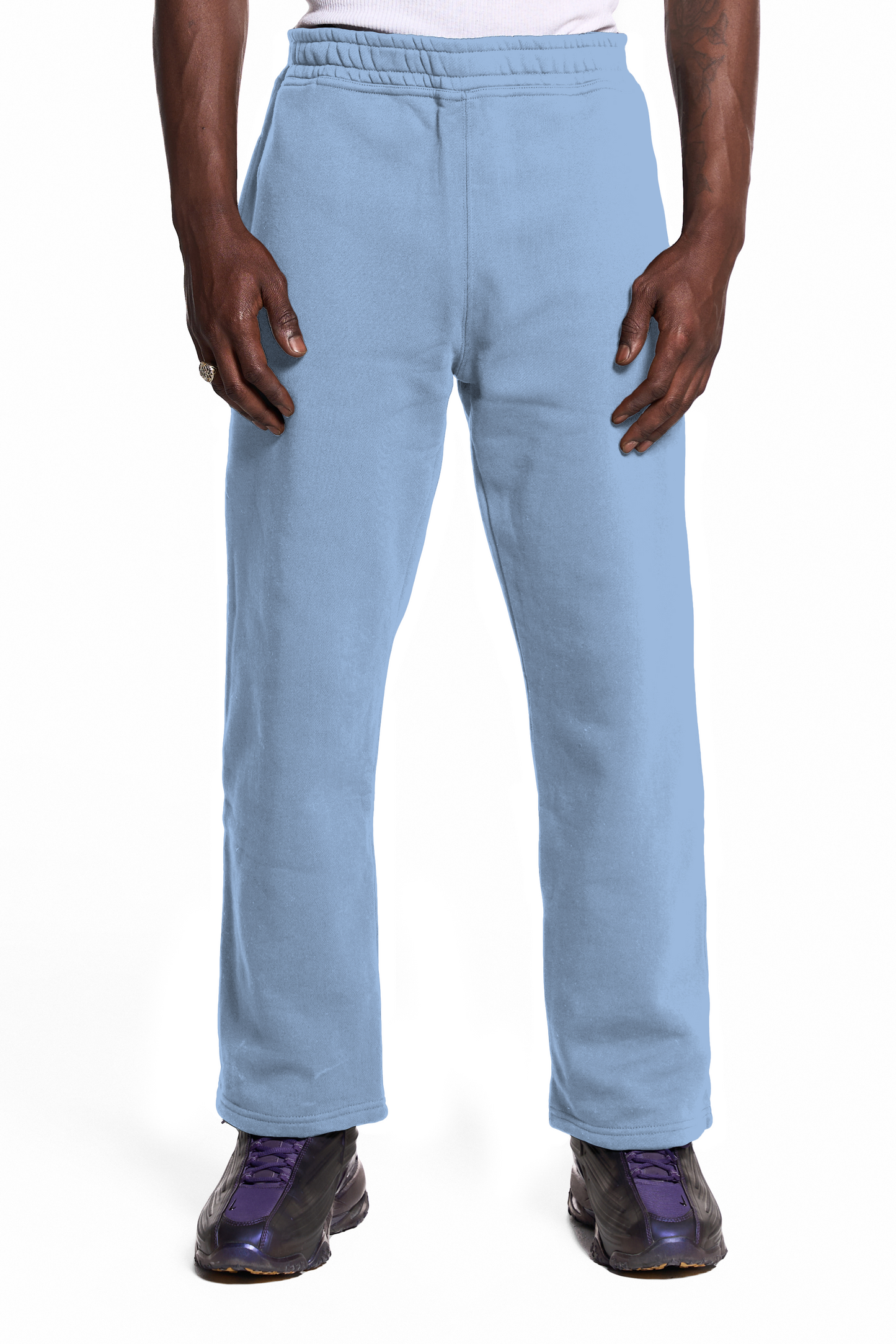 450GSM Cotton Sweatpants Open Hem