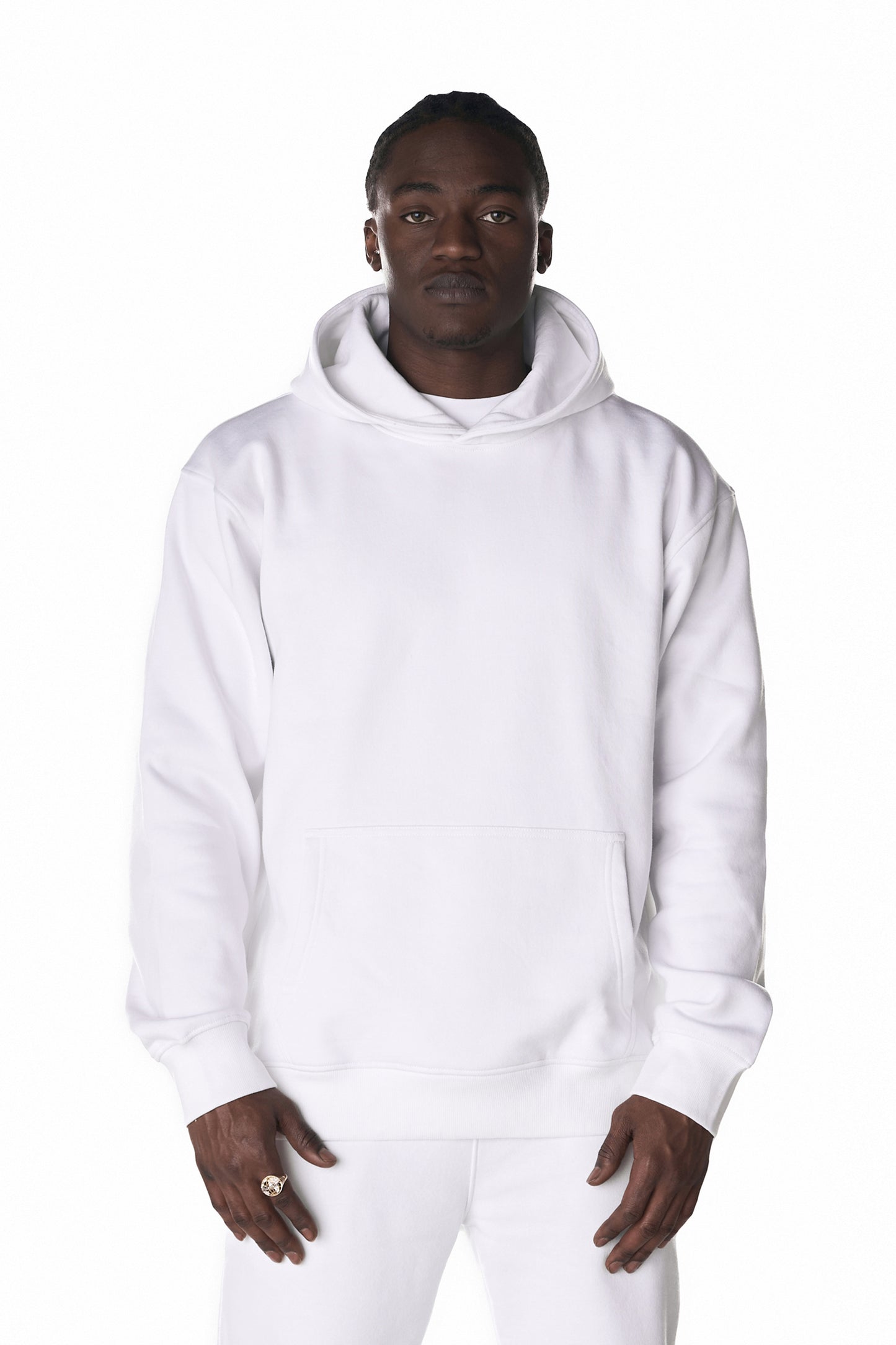 300GSM medium weight Cotton Pullover Hoodie. Combed Recycled Cotton. Sustainable.