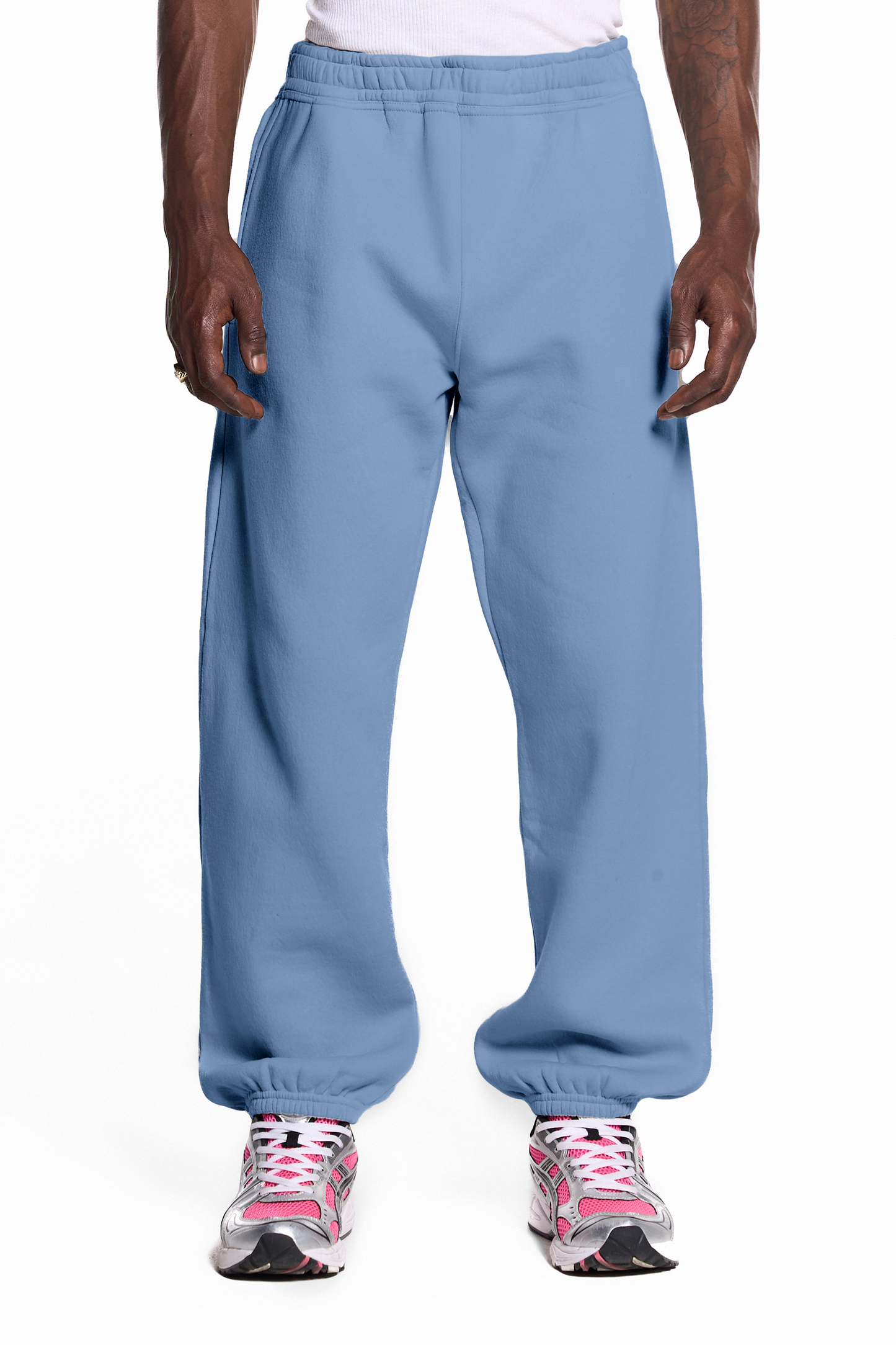 450GSM Cotton Blend Sweatpants Cuffed