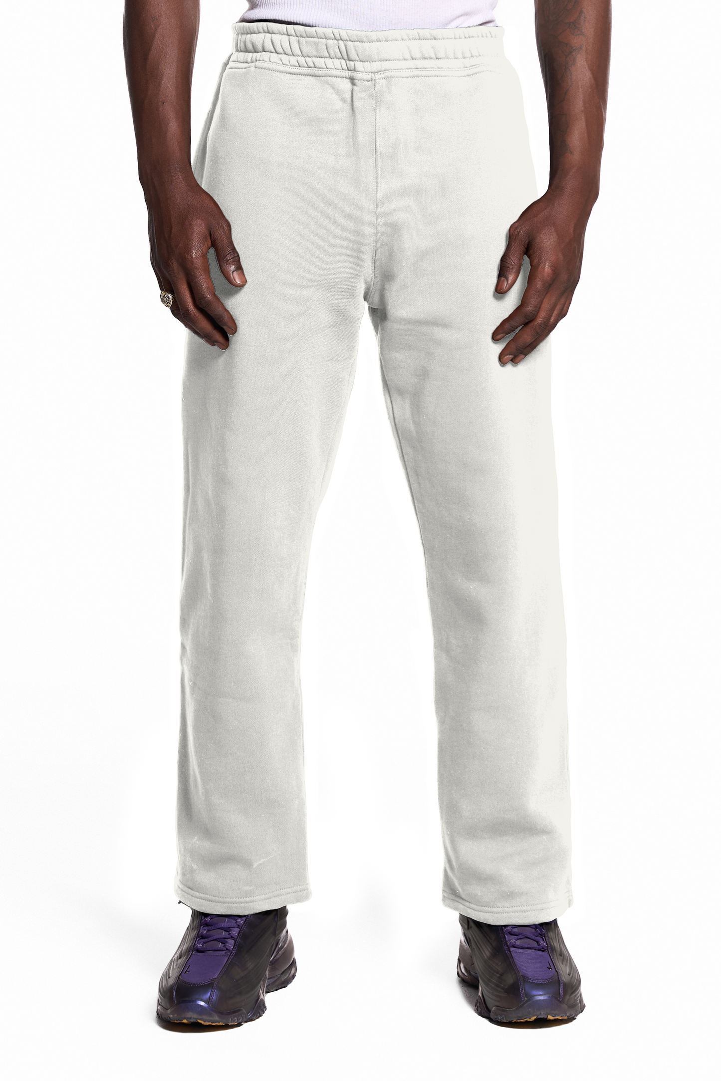 450GSM Cotton Sweatpants Open Hem