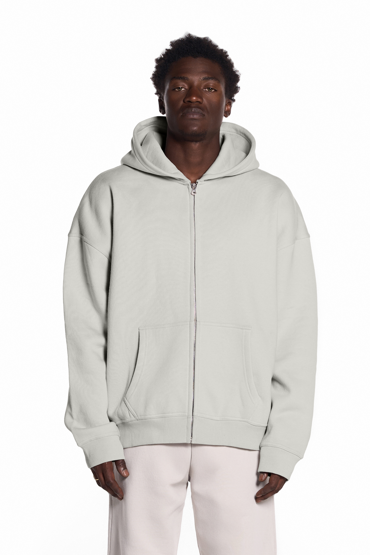 450GSM Cotton Blend Zip Up Hoodie