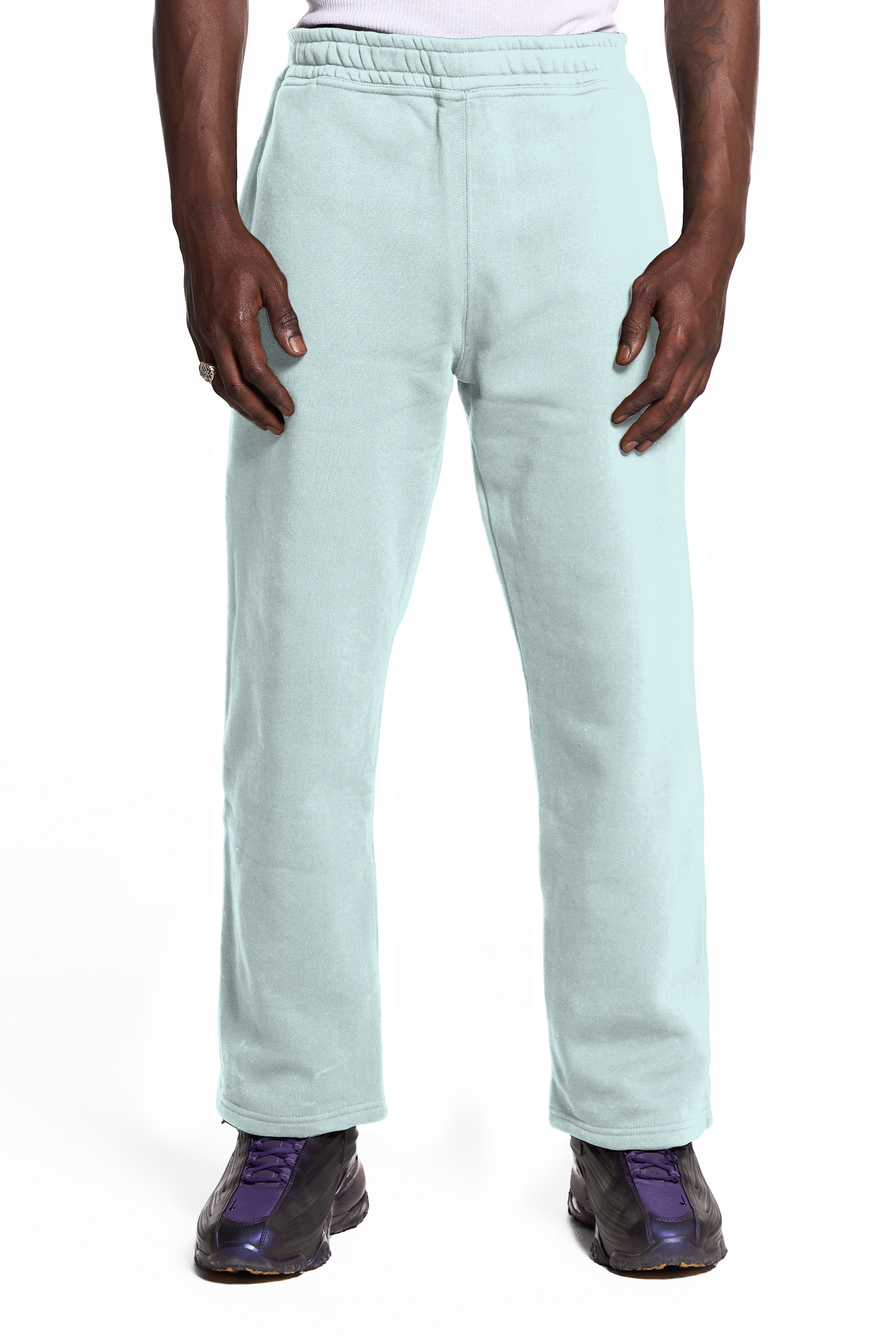 450GSM Cotton Sweatpants Open Hem