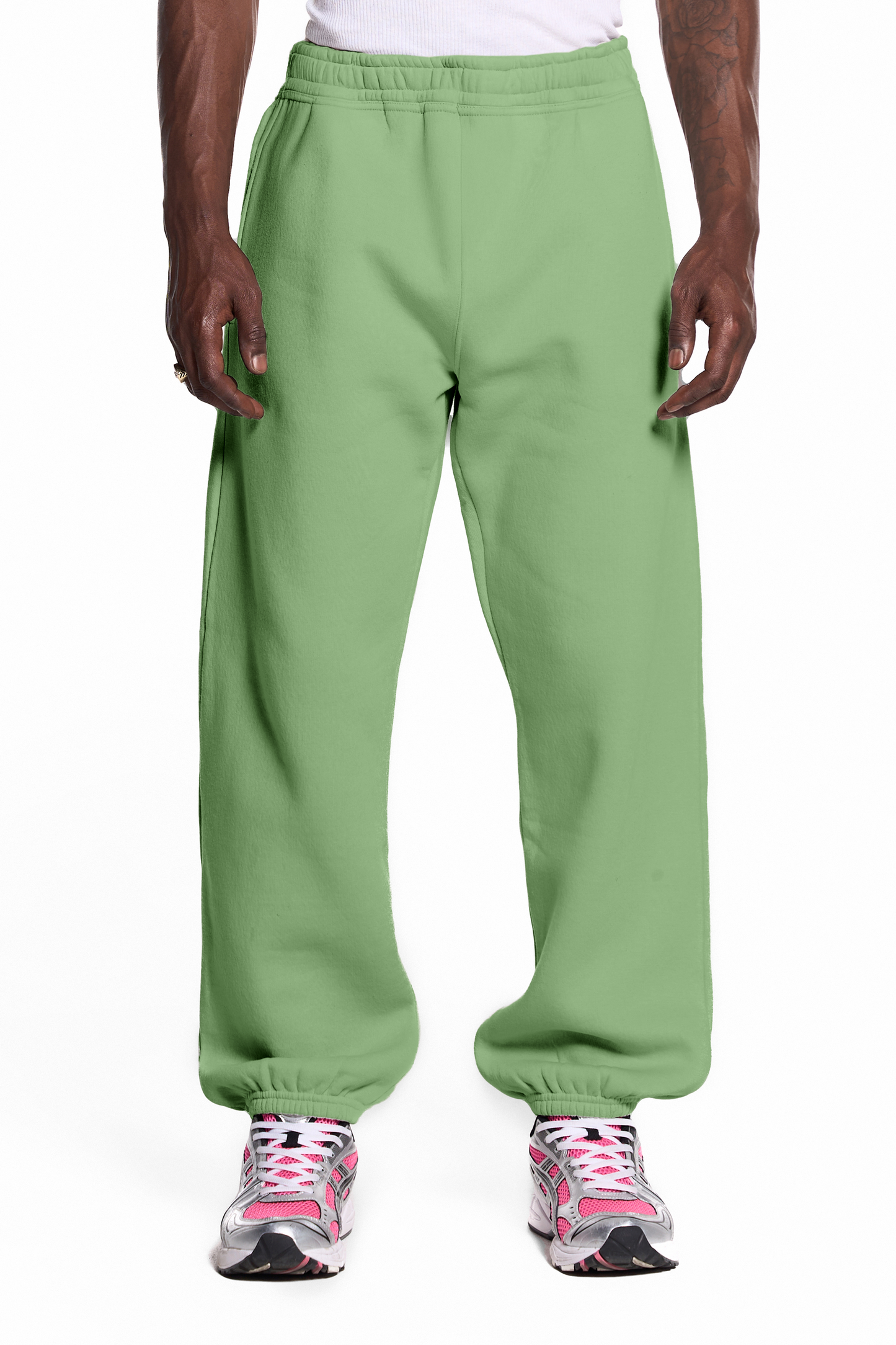 450GSM Cotton Blend Sweatpants Cuffed