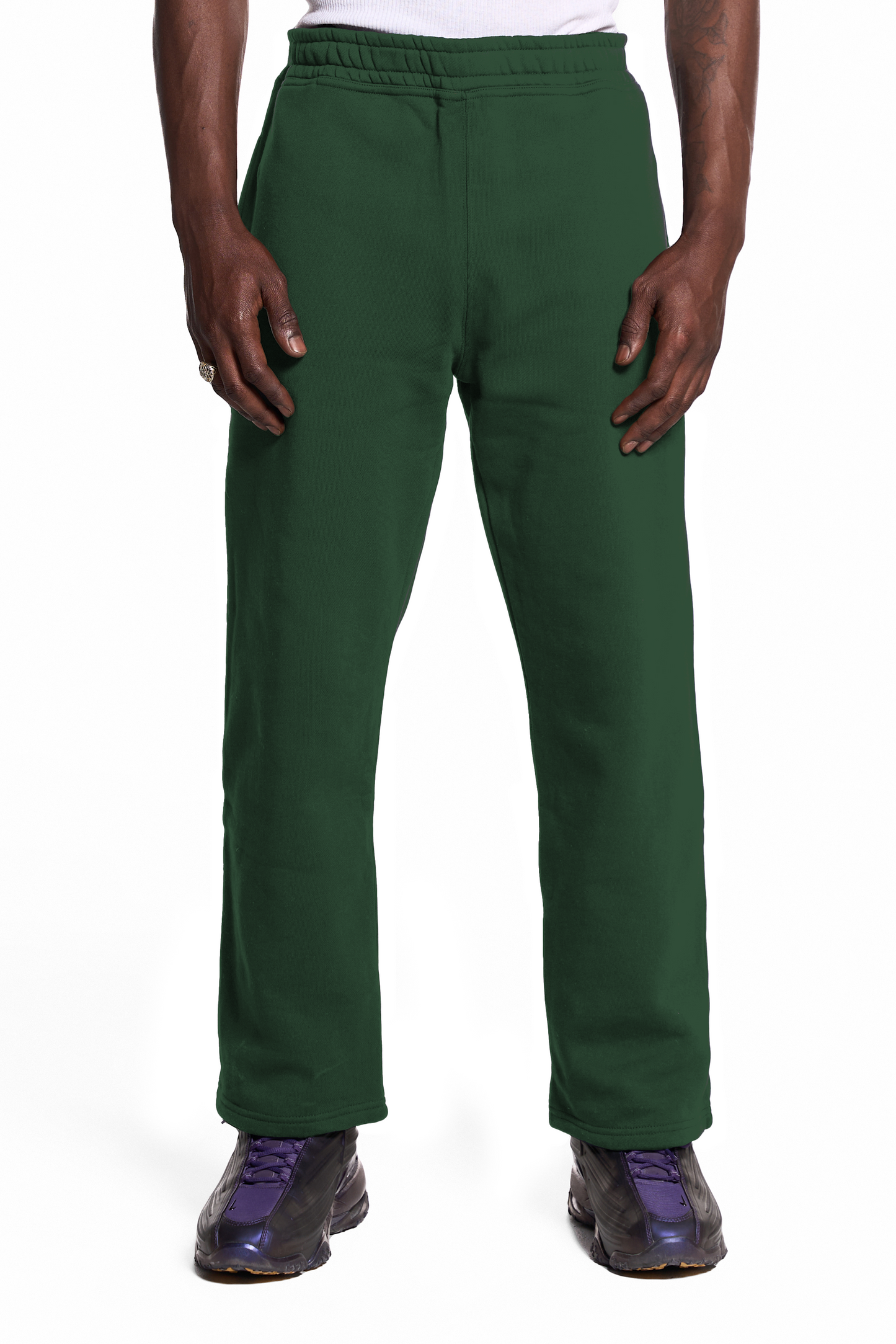 450GSM Cotton Sweatpants Open Hem