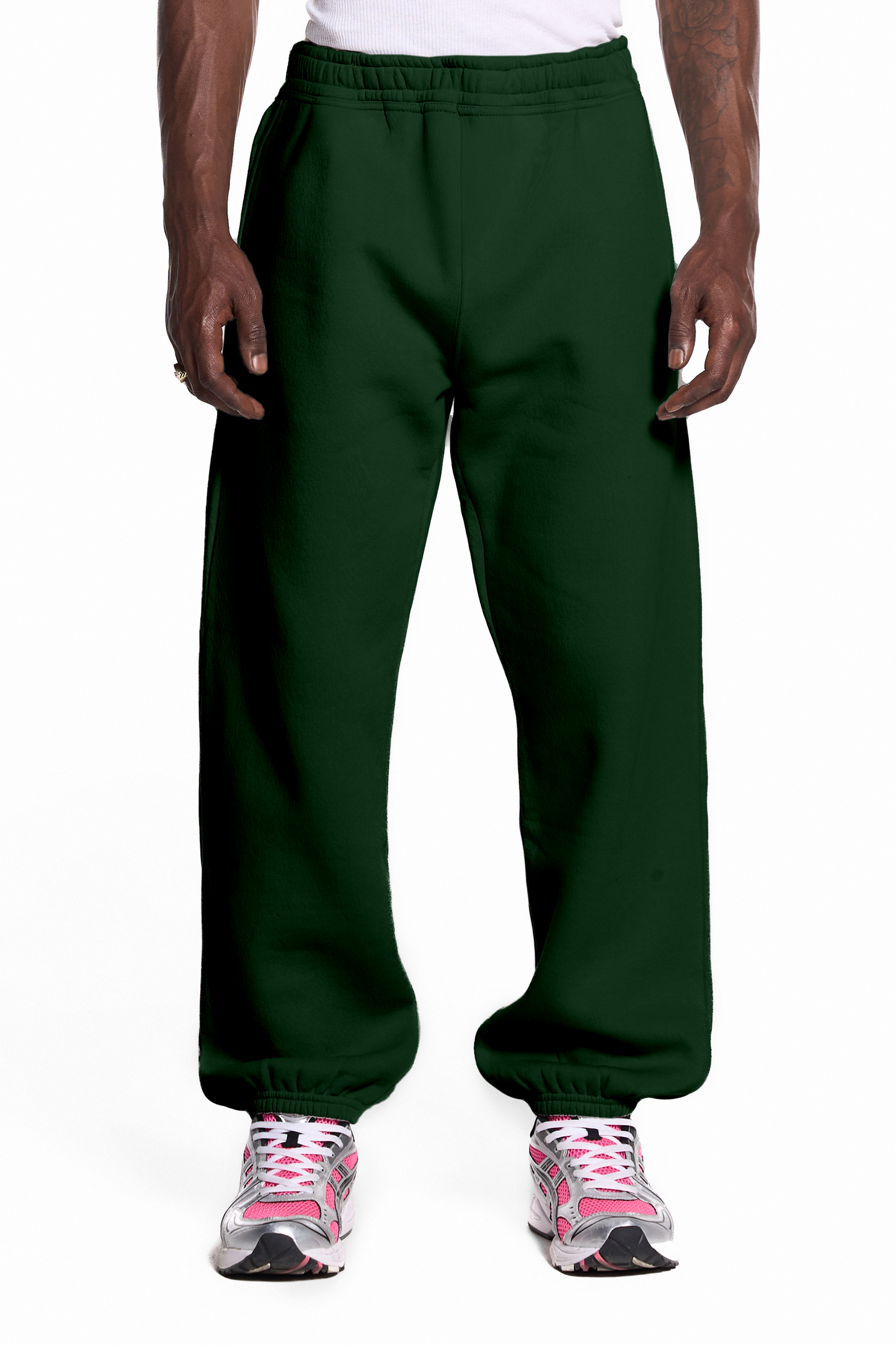 450GSM Cotton Blend Sweatpants Cuffed