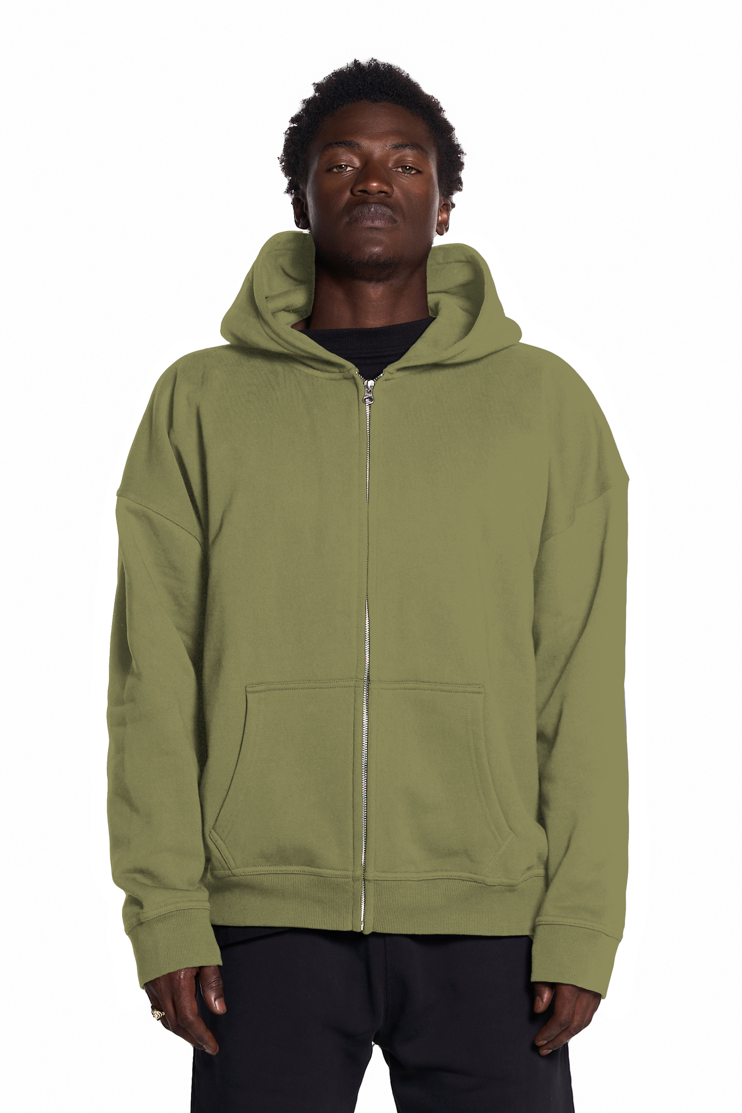 450GSM Cotton Zip Up Hoodie