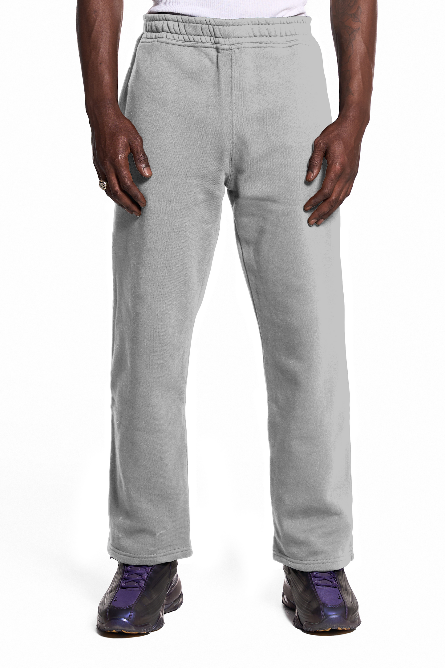 450GSM Cotton Sweatpants Open Hem