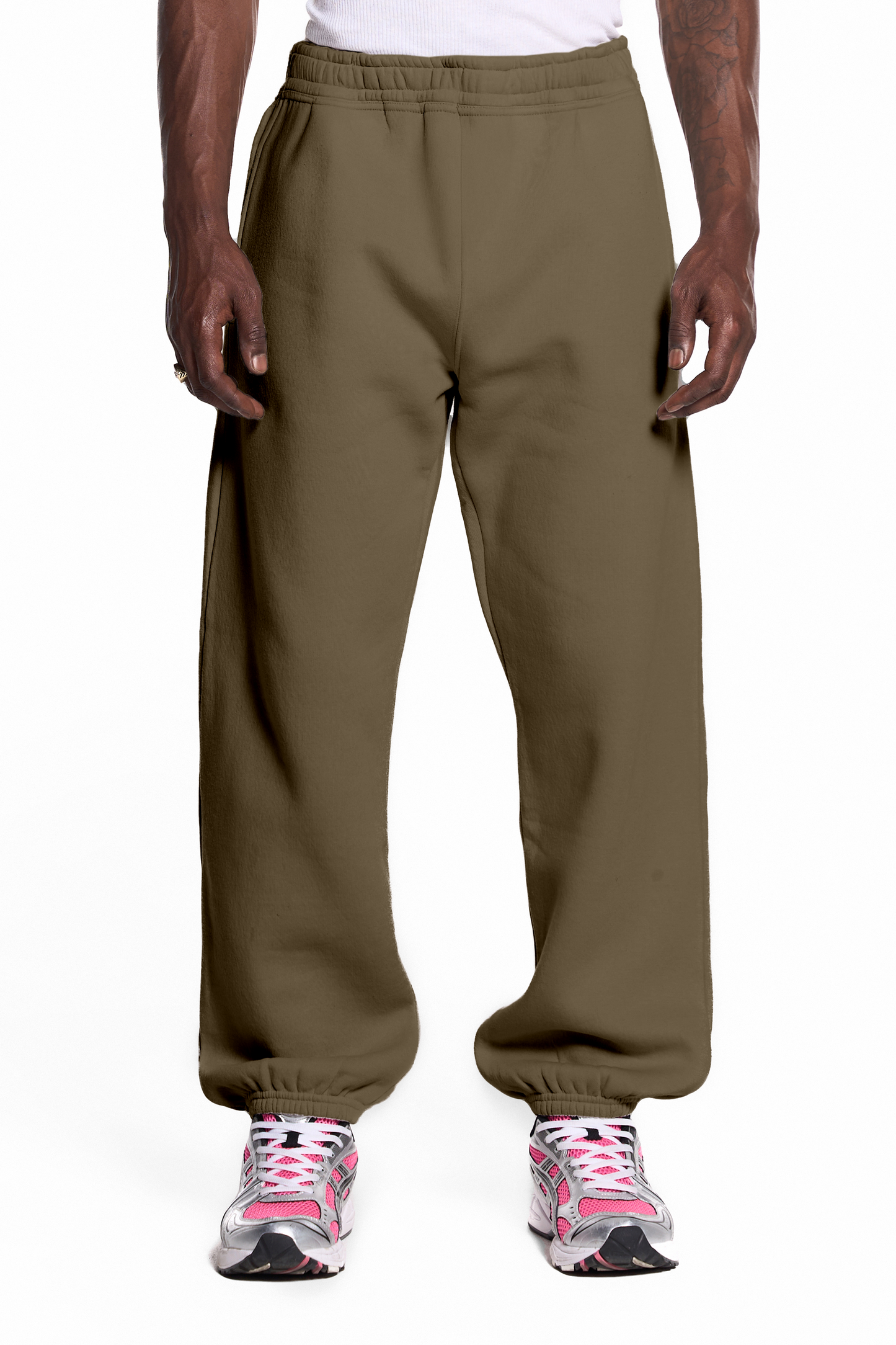 450GSM Cotton Blend Sweatpants Cuffed