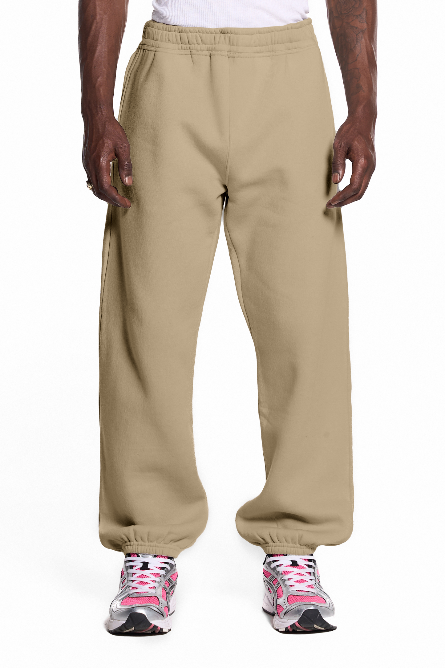 450GSM Cotton Blend Sweatpants Cuffed