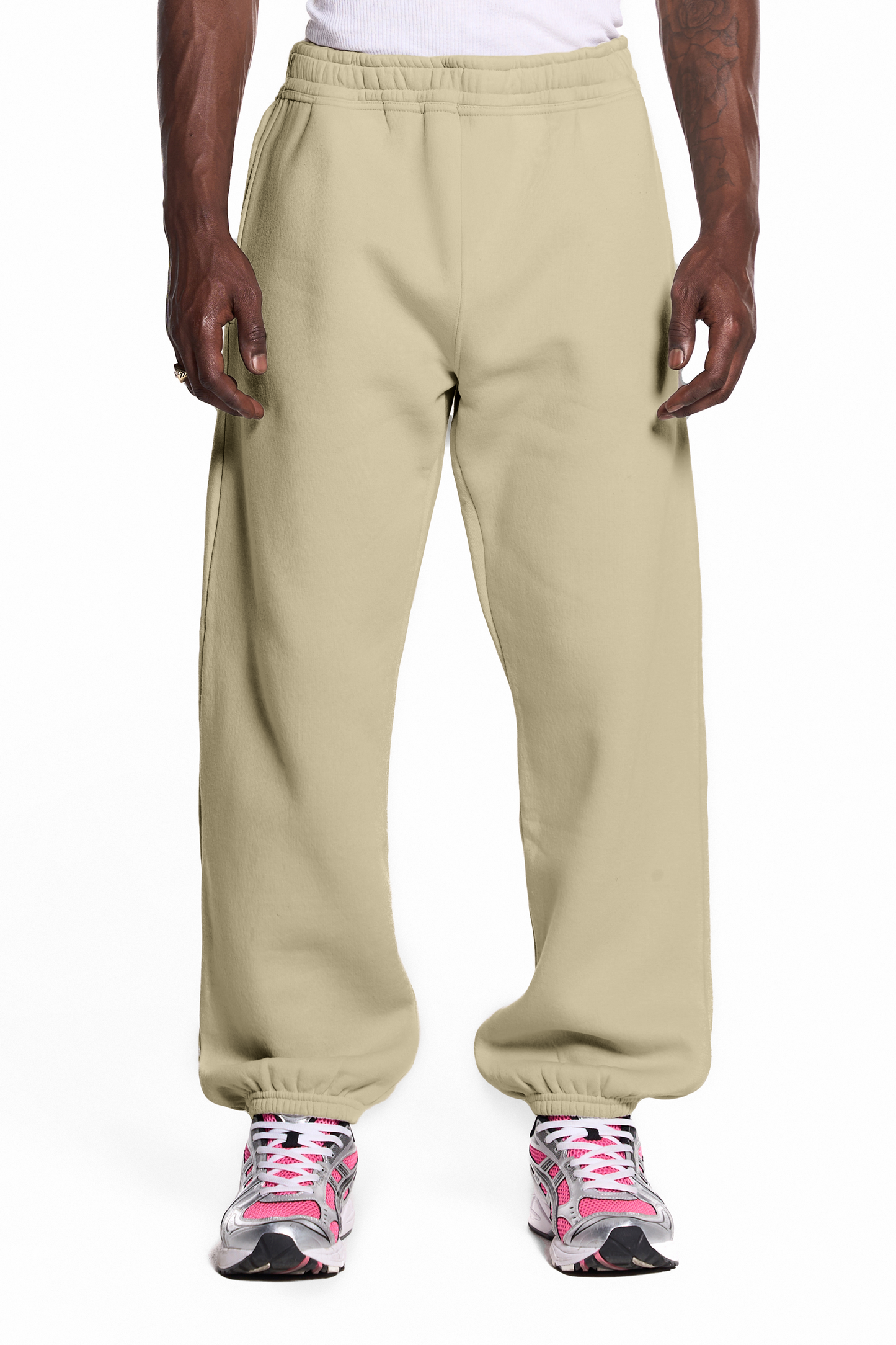450GSM Cotton Blend Sweatpants Cuffed