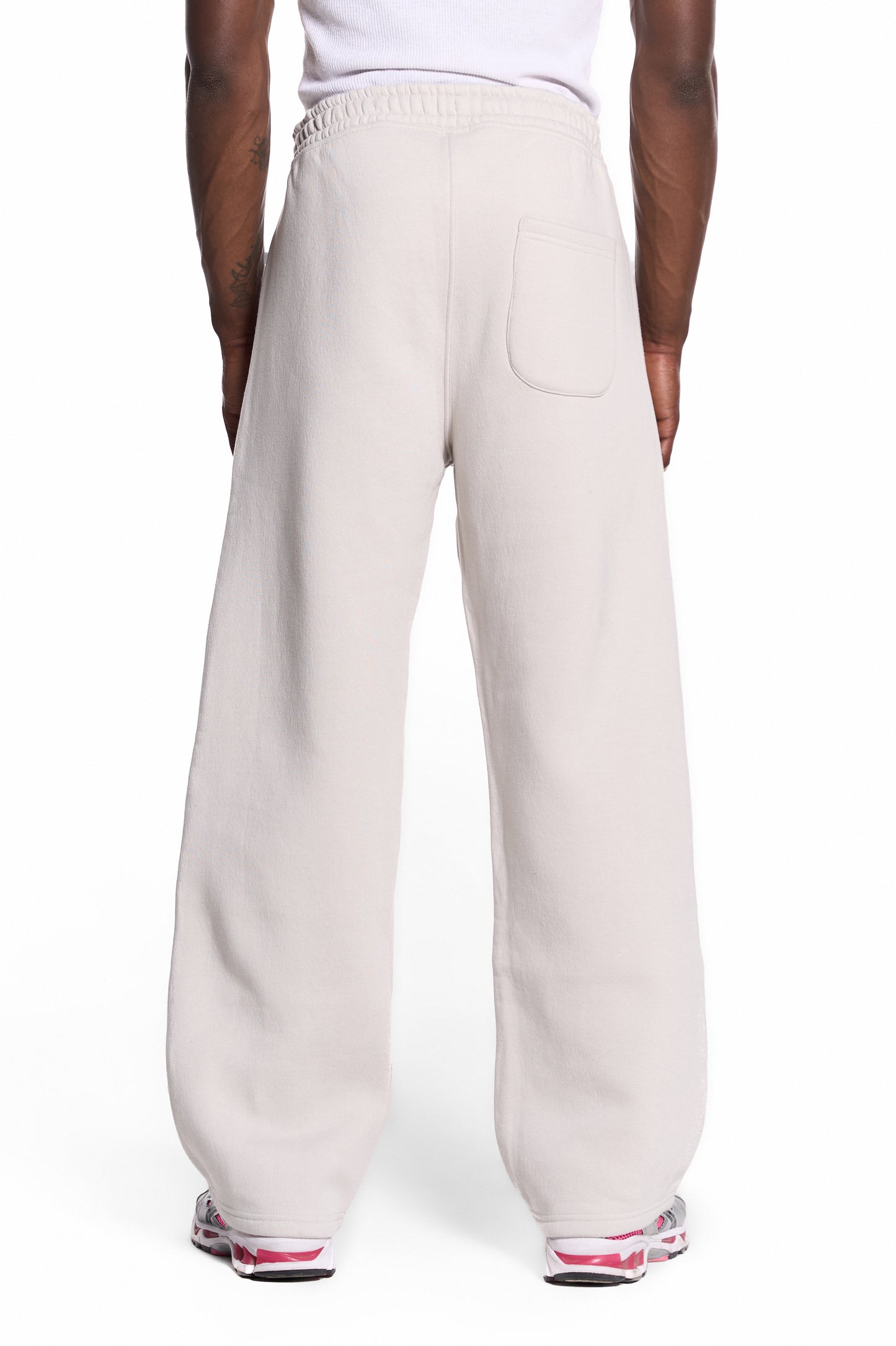 450GSM Cotton Blend Sweatpants Open Hem