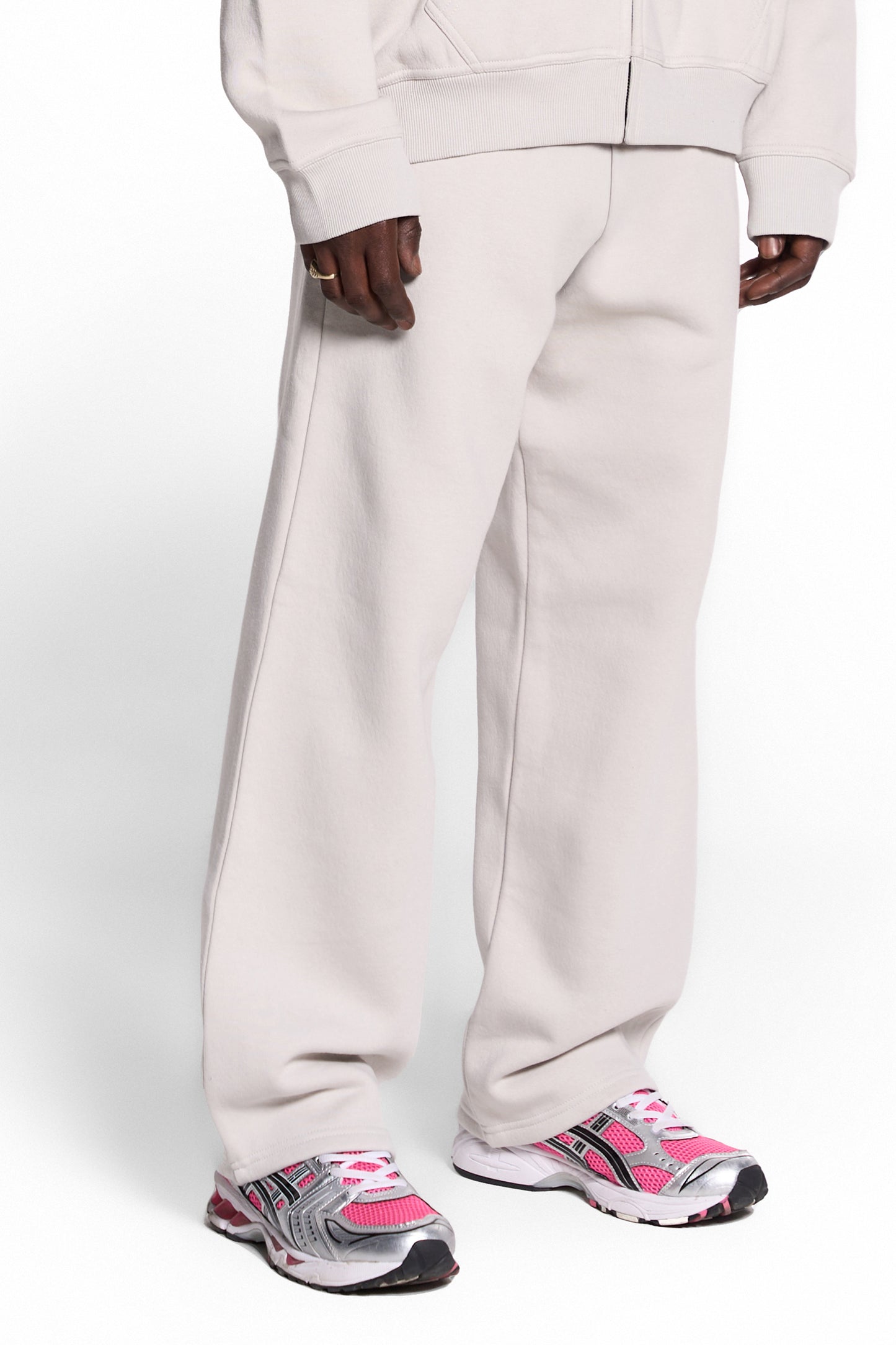 450GSM Cotton Blend Sweatpants Open Hem