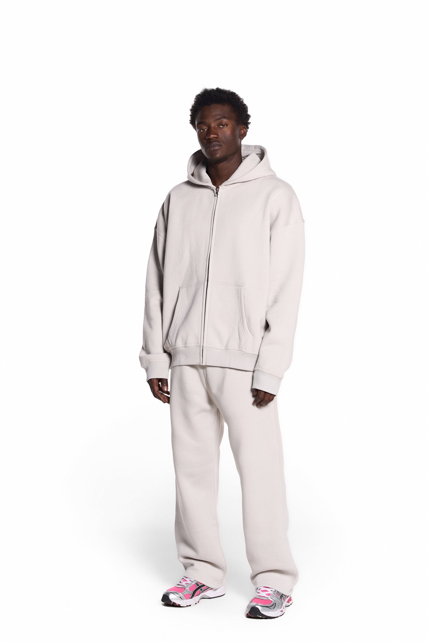 450GSM Cotton Blend Zip Up Hoodie