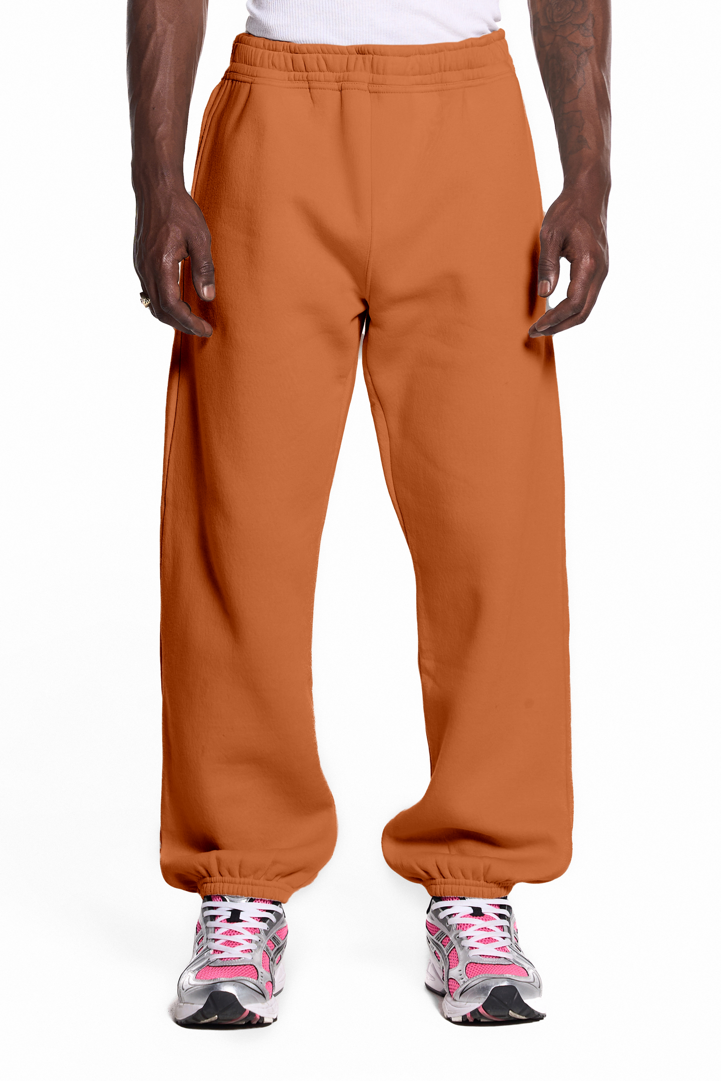 450GSM Cotton Blend Sweatpants Cuffed