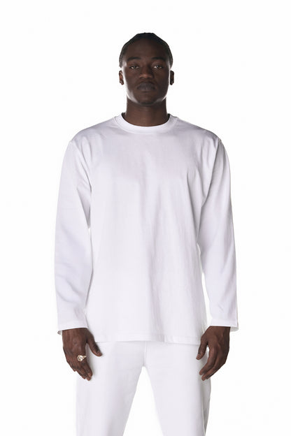 180GSM medium weight Cotton Long Sleeve Shirt. Combed Recycled Cotton. Sustainable.