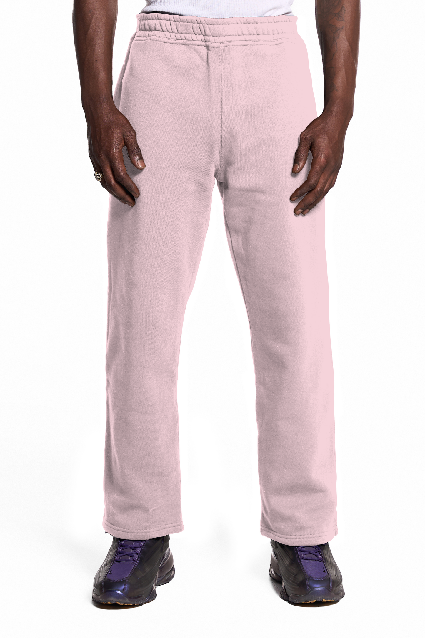 450GSM Cotton Sweatpants Open Hem