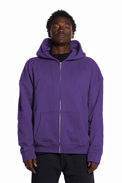 450GSM Cotton Zip Up Hoodie