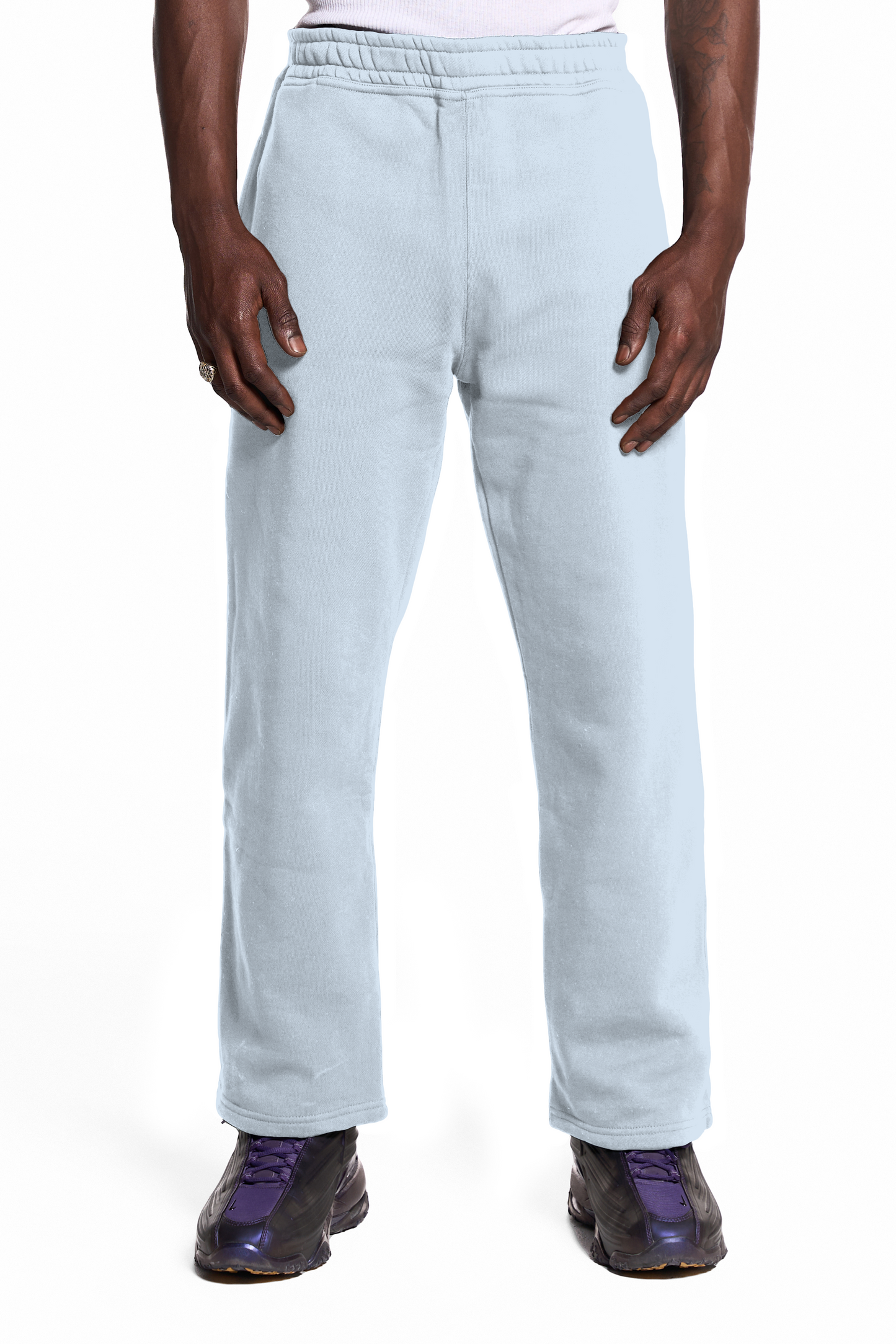 450GSM Cotton Sweatpants Open Hem