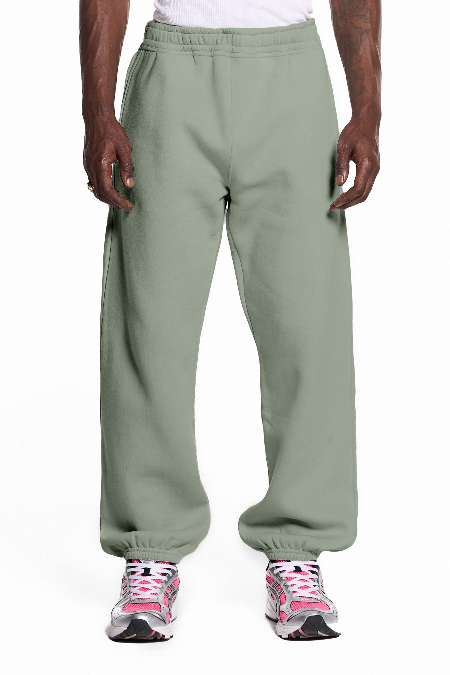 450GSM Cotton Blend Sweatpants Cuffed