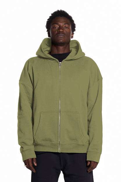 450GSM Cotton Zip Up Hoodie