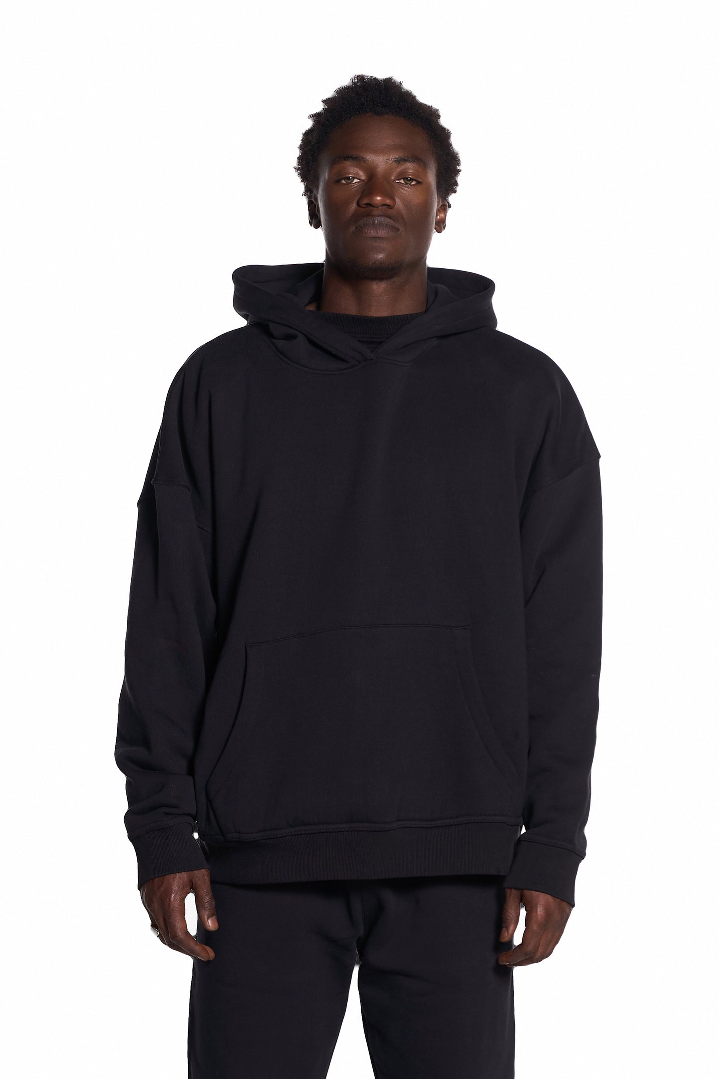 450GSM Heavyweight Cotton Pullover Hoodie. Combed Recycled Cotton. Sustainable.