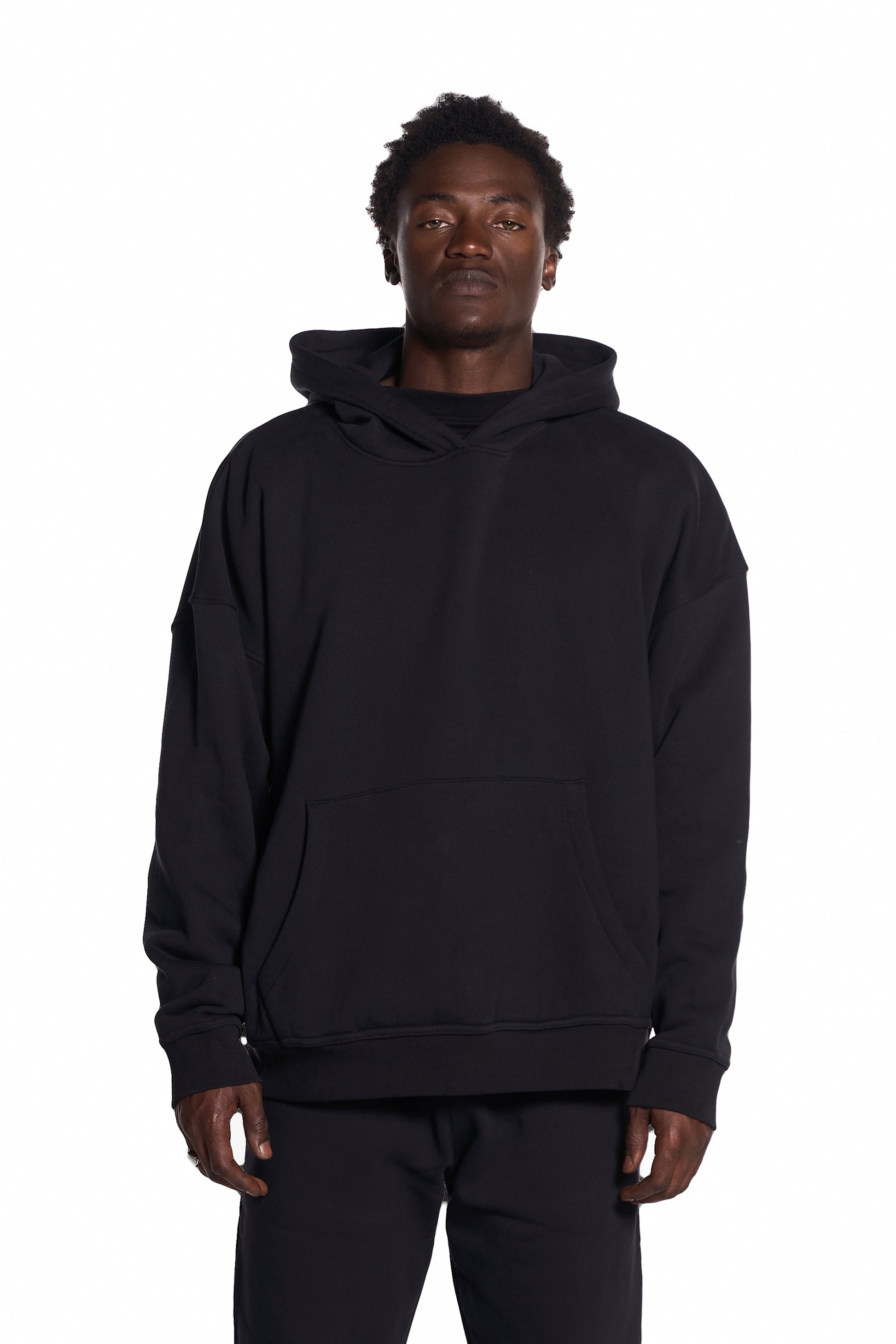 450GSM Heavyweight Cotton Pullover Hoodie. Combed Recycled Cotton. Sustainable.